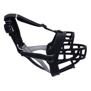 Coastal Soft Basket Muzzle For Dogs Black Size 1 Maltese Toy Poodle